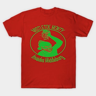 Mistletoe Invades (Green) T-Shirt